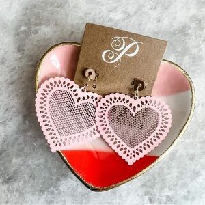 NEW Amore Pink Heart Earrings